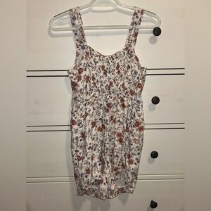 Abercrombie Kids Floral Print Romper - White and Multicolor